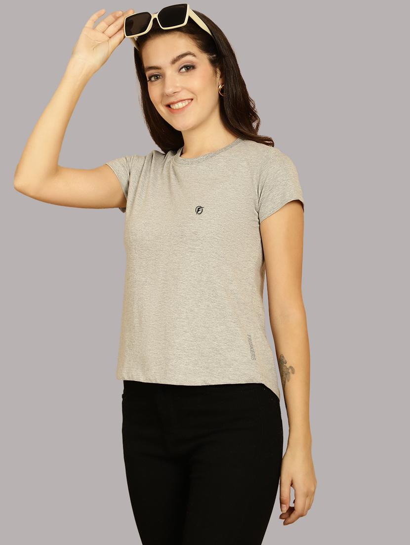grey cotton regular tshirt - 21193547 - Standard Image - 1