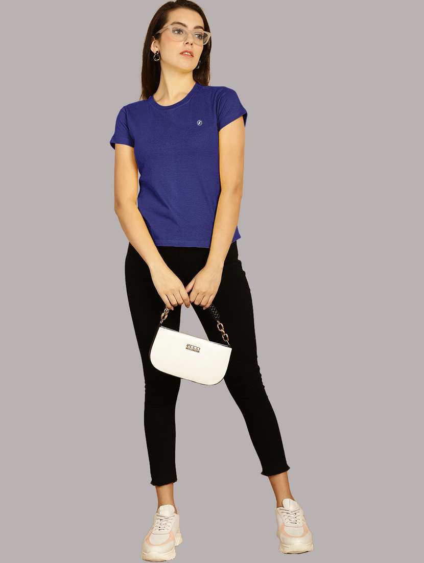 blue cotton regular tshirt - 21193548 - Standard Image - 4