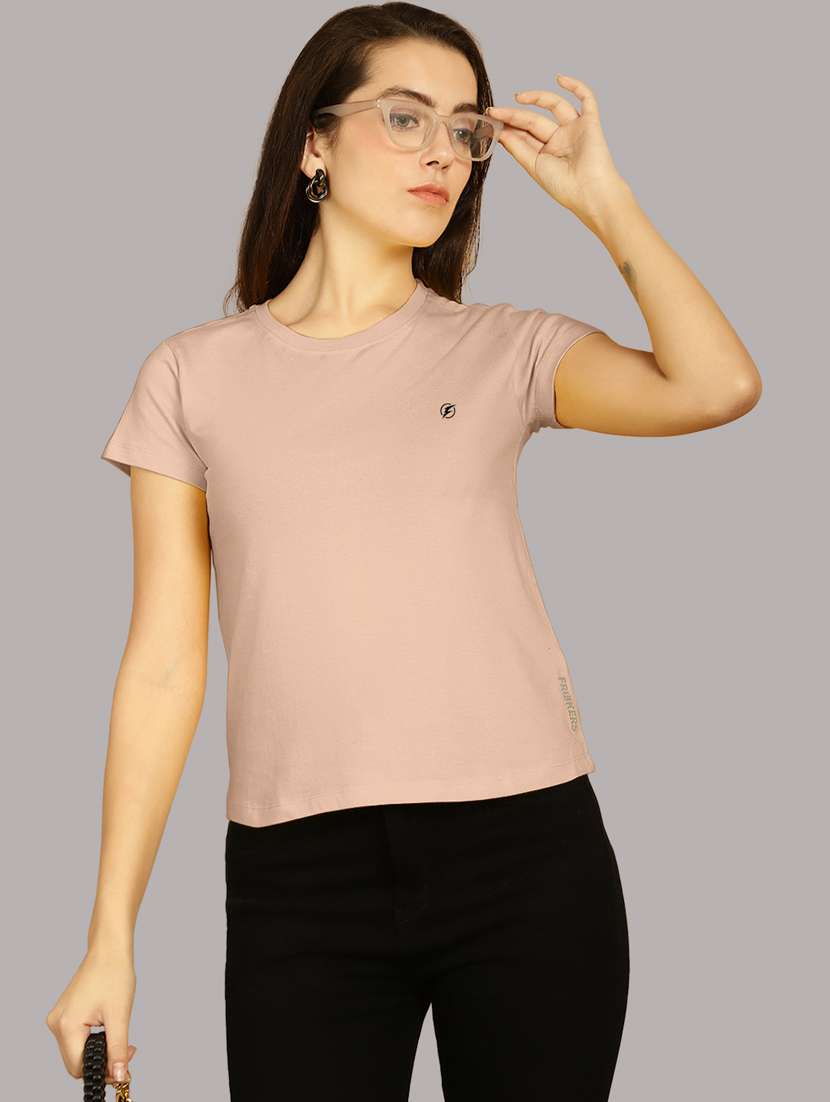 coral cotton regular tshirt - 21193557 - Standard Image - 1