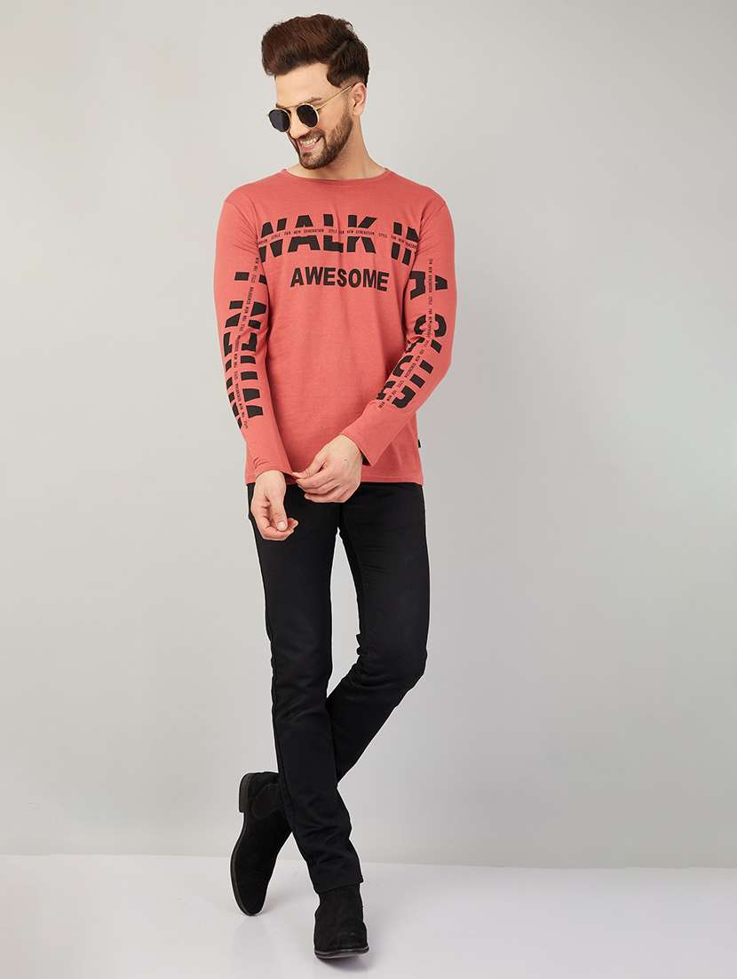 pink cotton front print t-shirt - 21194056 - Standard Image - 4