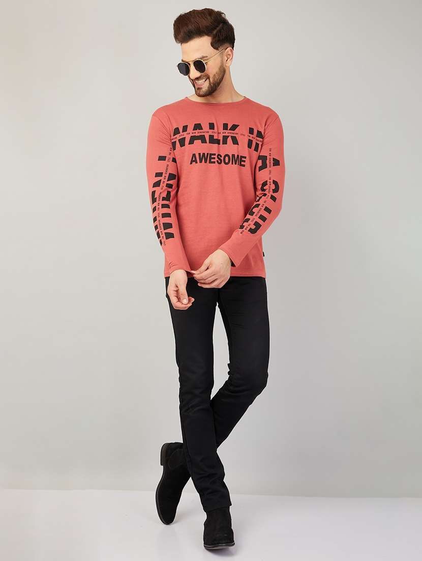 men round neck long sleeves t-shirt - 21194057 - Standard Image - 4