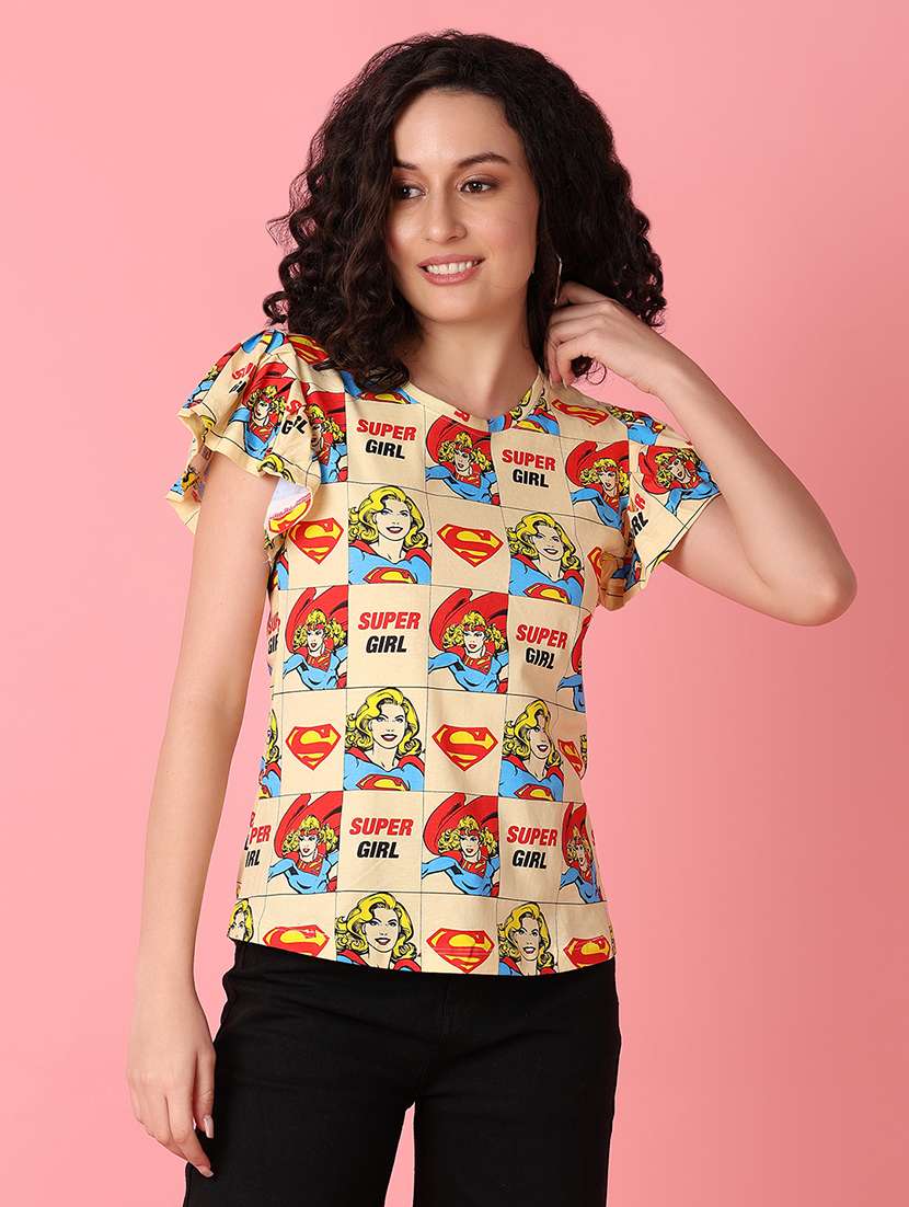 women all over print cotton