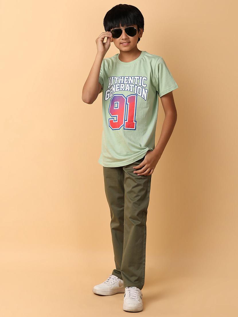 light green cotton single jersey tshirt - 21194946 - Standard Image - 4