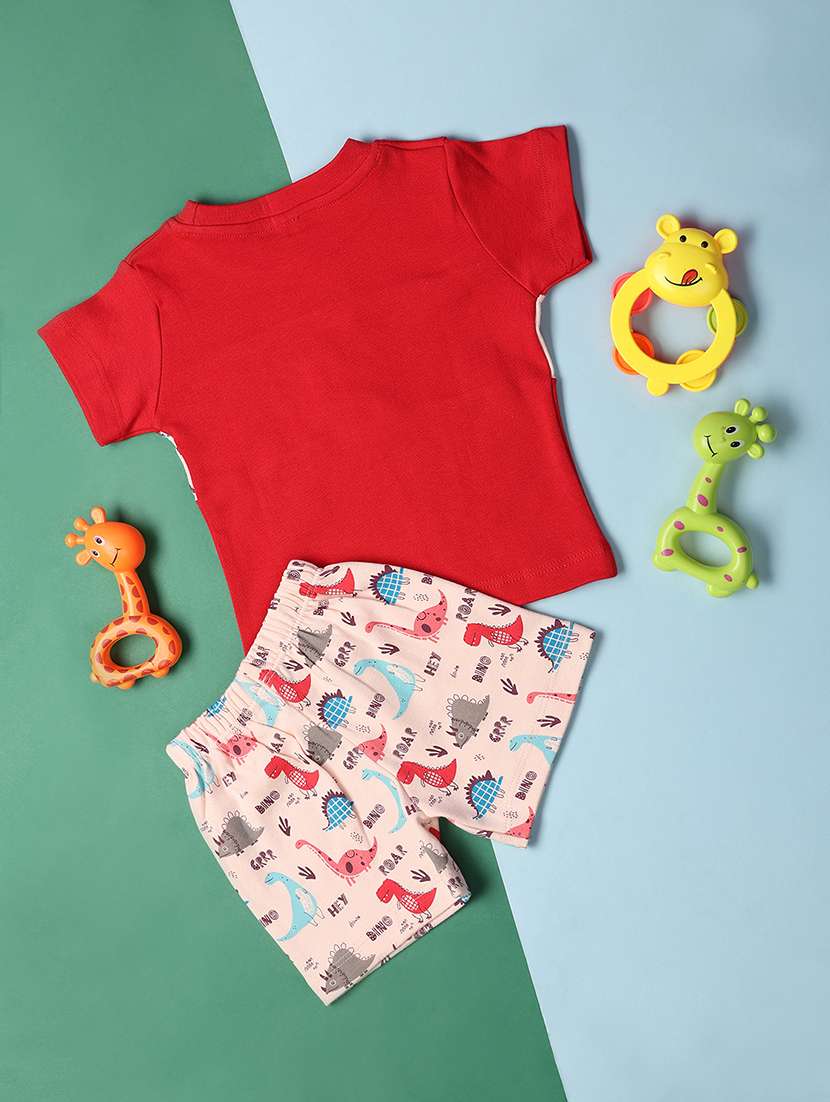 boys printed shorts & t-shirt set  - 21195068 -  Standard Image - 1