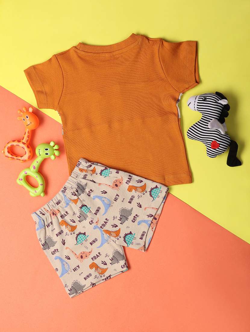 boys printed shorts & t-shirt set  - 21195070 -  Standard Image - 1
