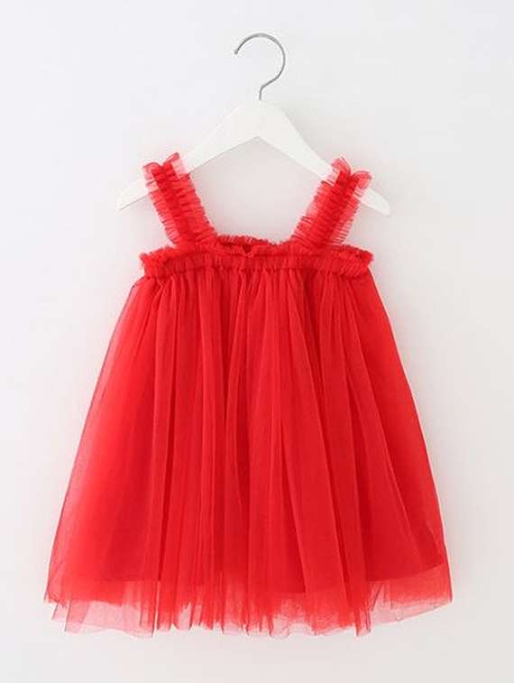 girls self-designed net frock - 21198157 -  Standard Image - 1