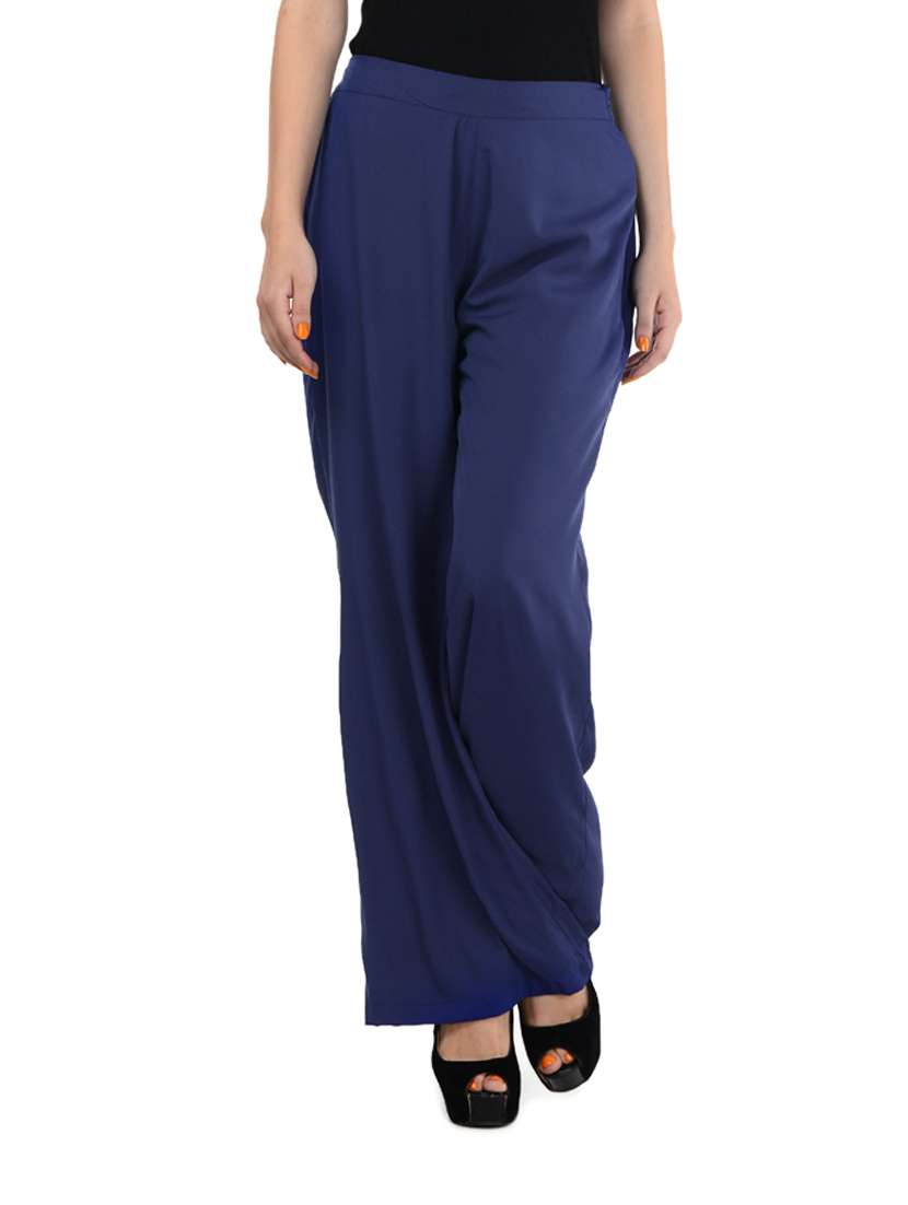 navy blue palazzos