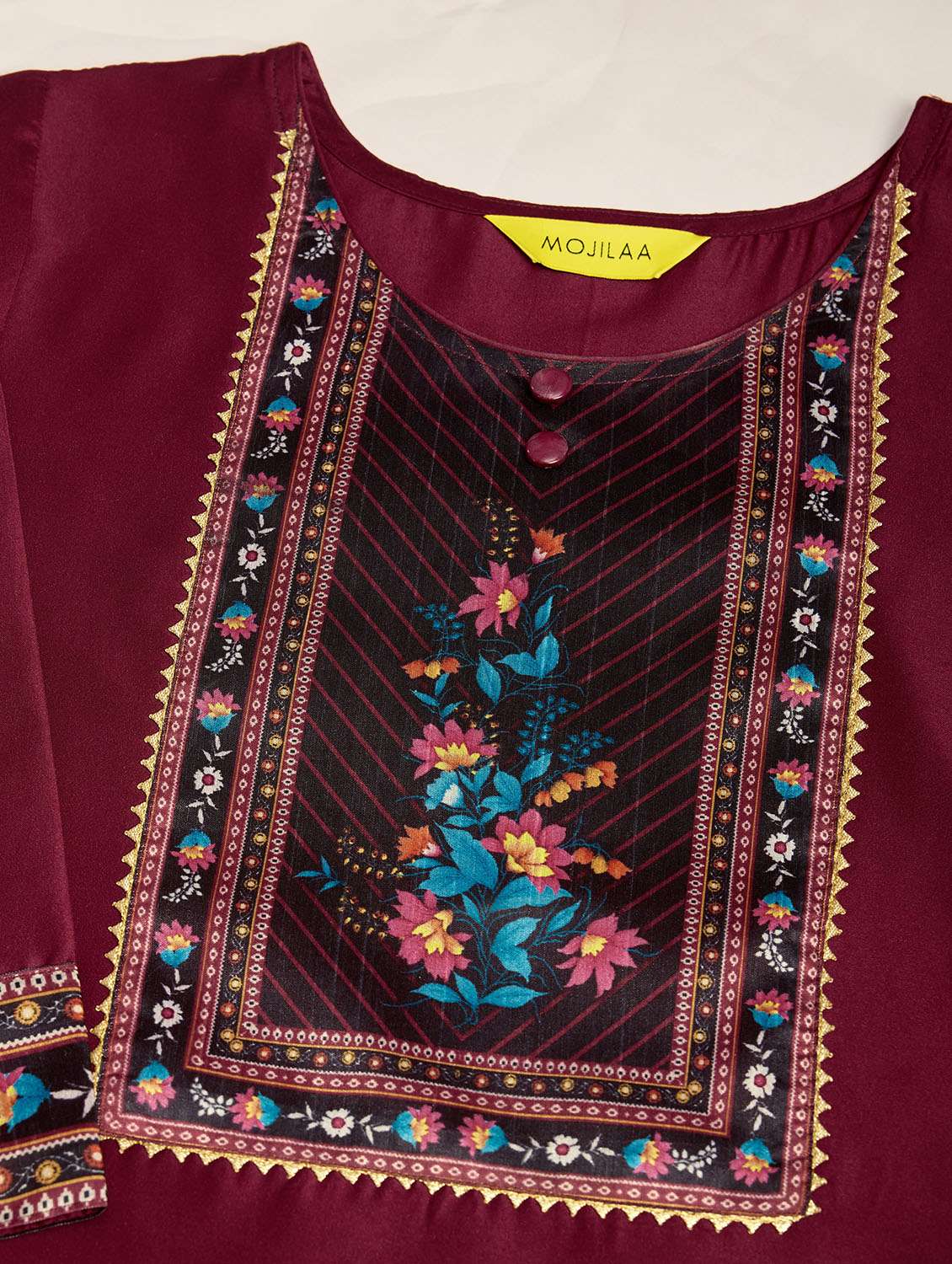 women placement print kurta pant set with dupatta - 21219876 - Standard Image - 4