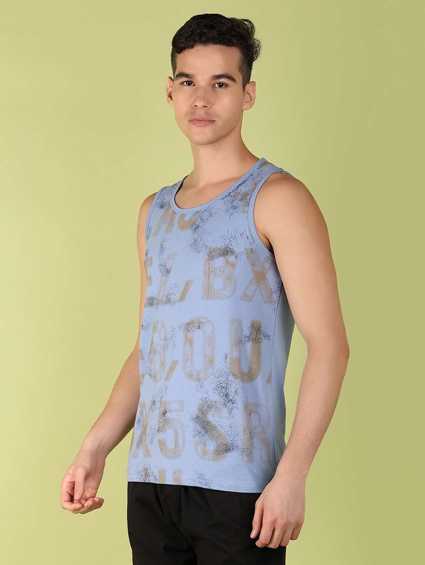 men round neck front print t-shirt - 21220923 -  Standard Image - 1