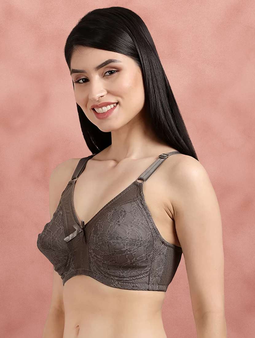 grey lace minimizer bra - 21221079 - Standard Image - 1