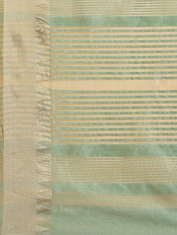 green assam silk embroidered saree with blouse - 21221235 - Standard Image - 4
