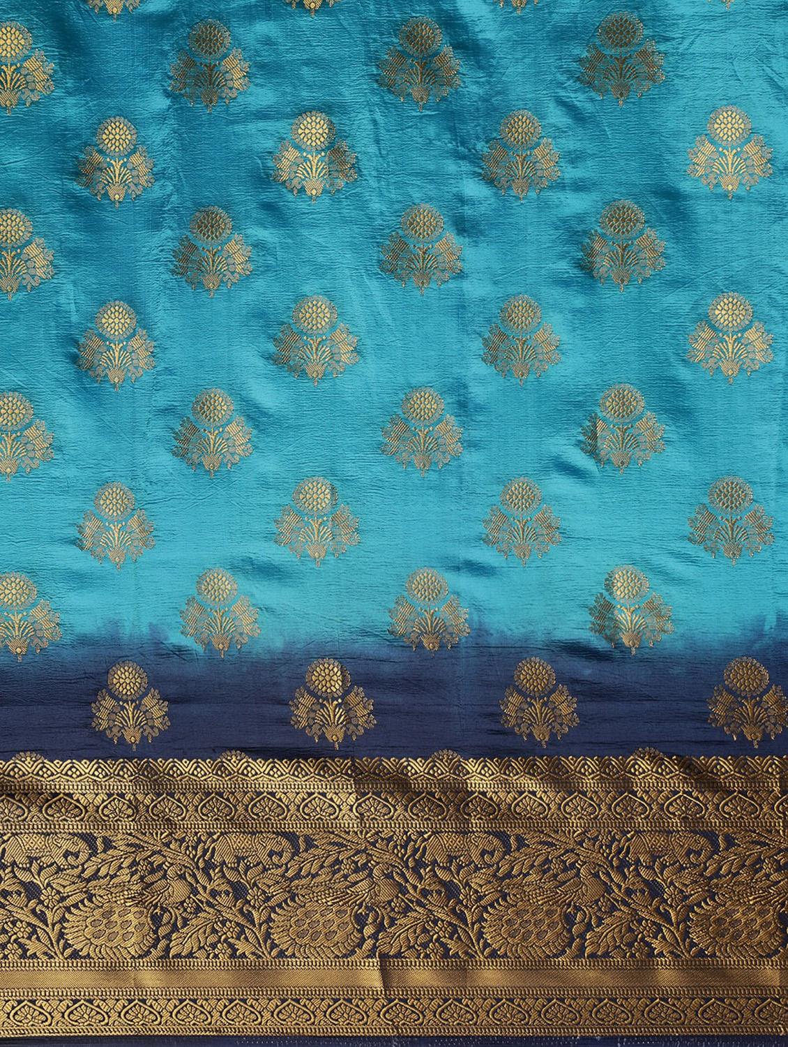 women self design banarasi saree with blouse - 21221256 - Standard Image - 4