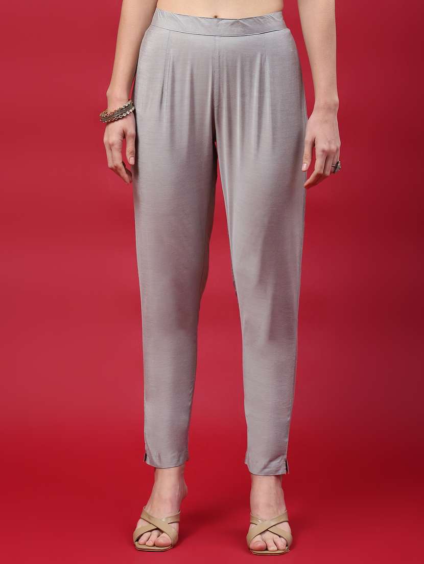 women solid kurta pant set with dupatta - 21221613 -  Standard Image - 4