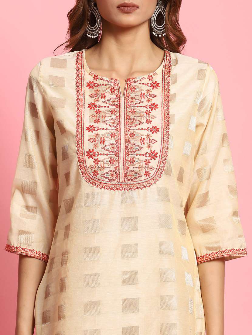 women embroidered kurta pant set with dupatta - 21221634 - Standard Image - 6