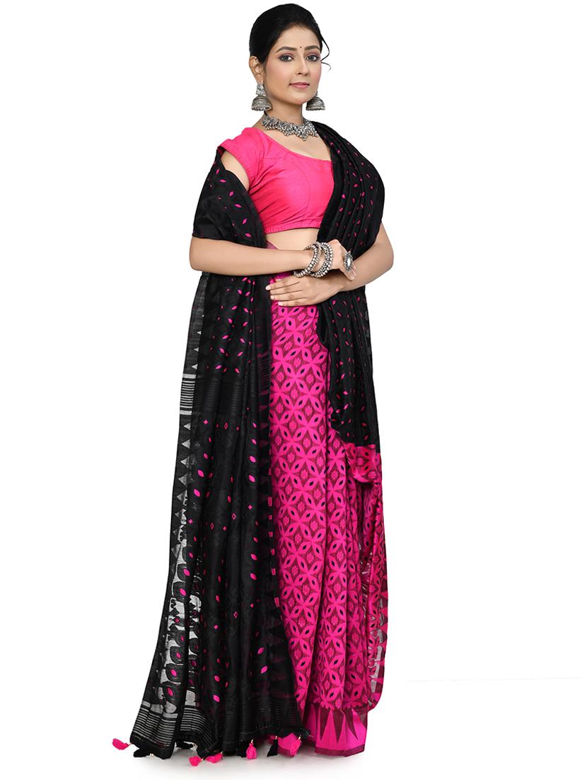 women self design jamdani saree - 21222085 - Standard Image - 1