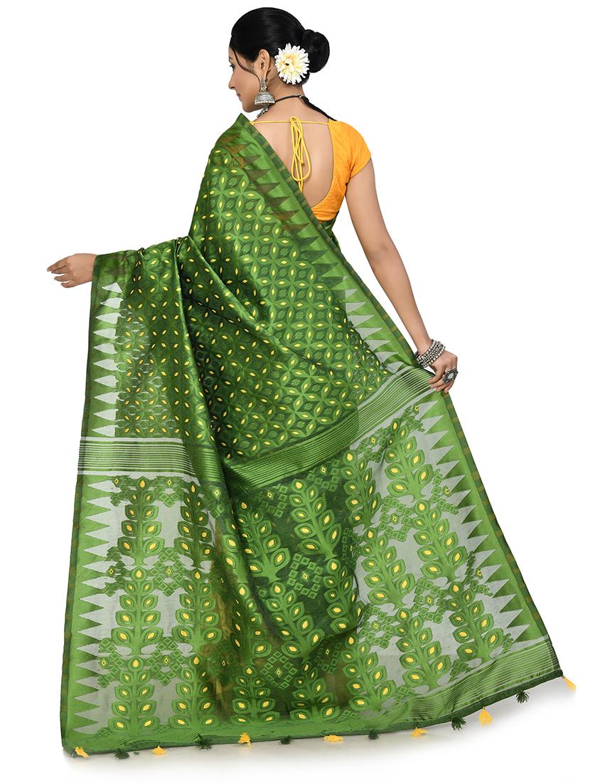 women self design jamdani saree - 21222086 -  Standard Image - 1