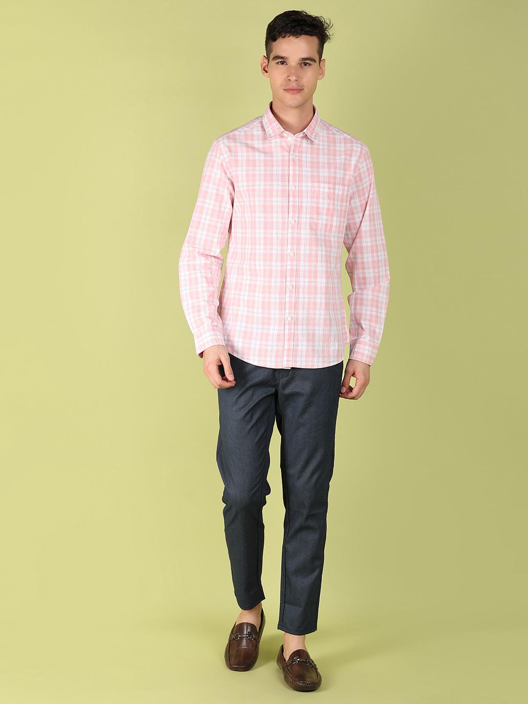 light pink lyocell casual shirt - 21222382 - Standard Image - 1
