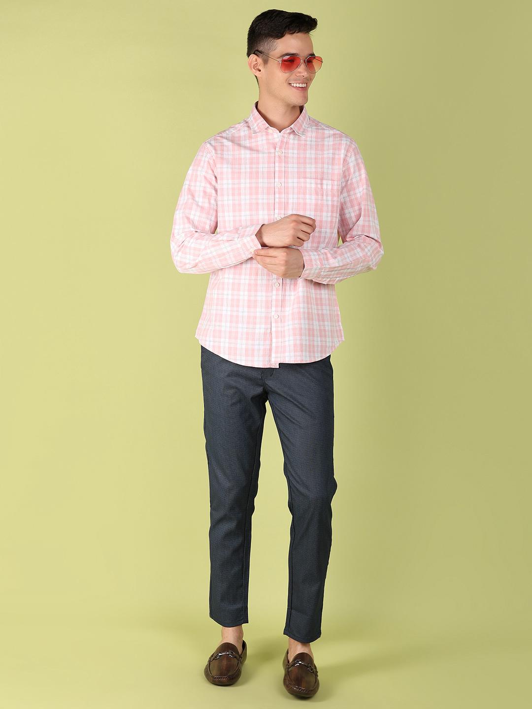 light pink lyocell casual shirt - 21222382 - Standard Image - 6
