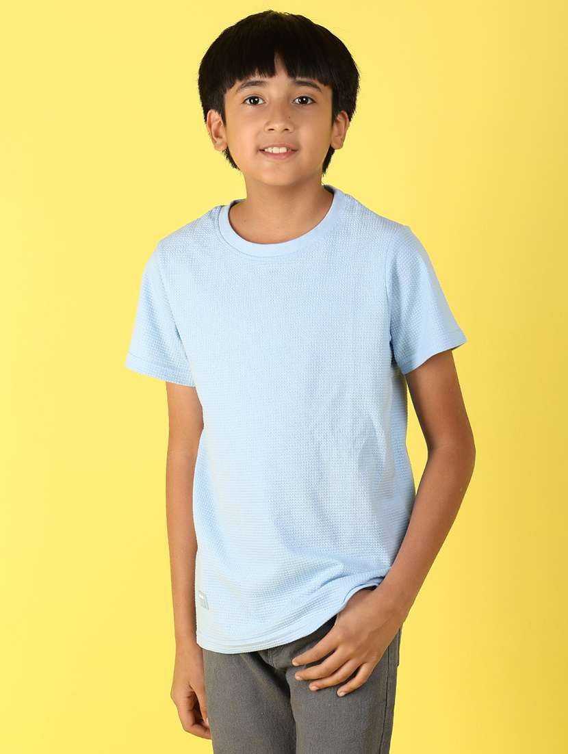 boys blue cotton t-shirt