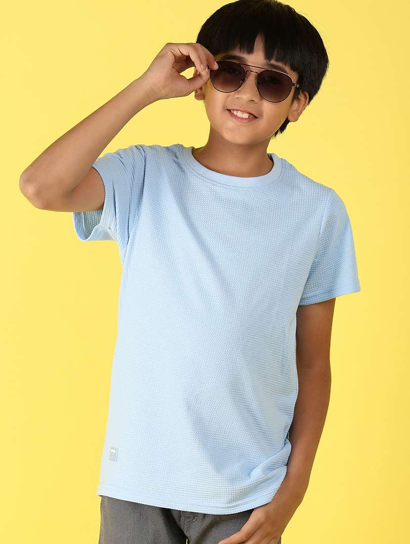 boys blue cotton t-shirt - 21222447 -  Standard Image - 1