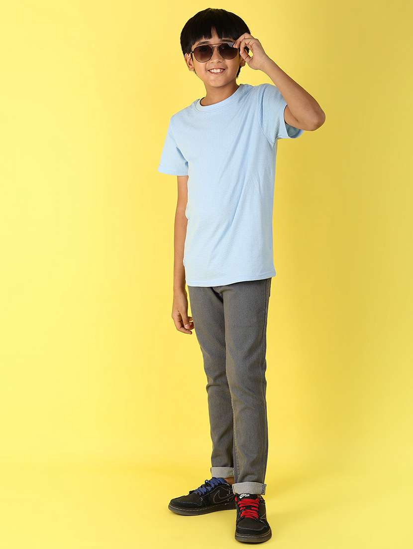 boys blue cotton t-shirt - 21222447 -  Standard Image - 4