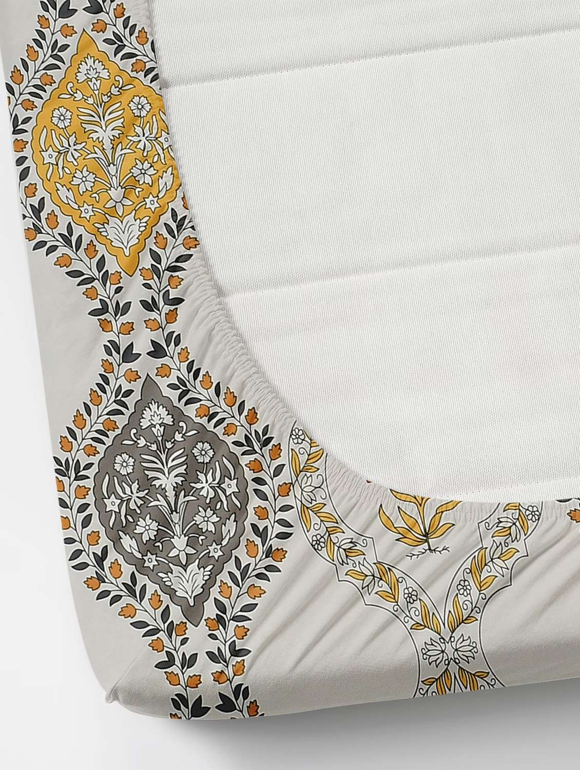 elastic fitted king size bedsheet with two pillow covers  - 21222532 -  Standard Image - 1