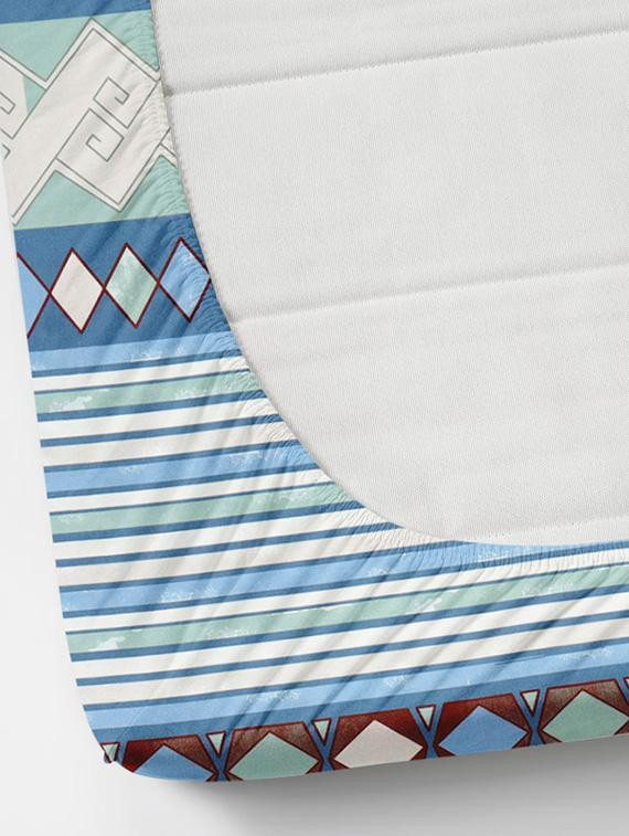 elastic fitted king size bedsheet with two pillow covers - 21222533 - Standard Image - 1