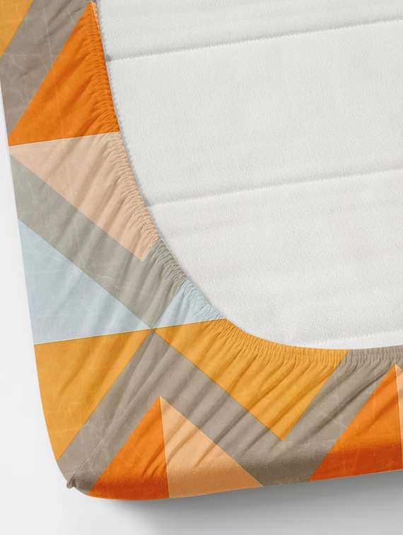 elastic fitted king size bedsheet with two pillow covers  - 21222540 -  Standard Image - 1