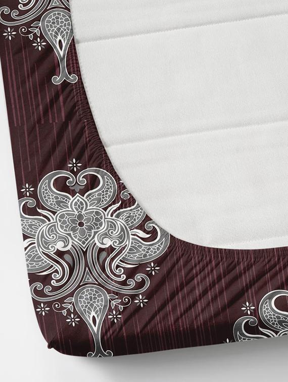 elastic fitted king size bedsheet with two pillow covers  - 21222542 -  Standard Image - 1