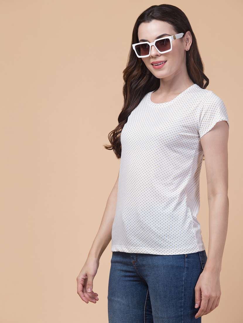 round neck all over printed t-shirt - 21222644 -  Standard Image - 1