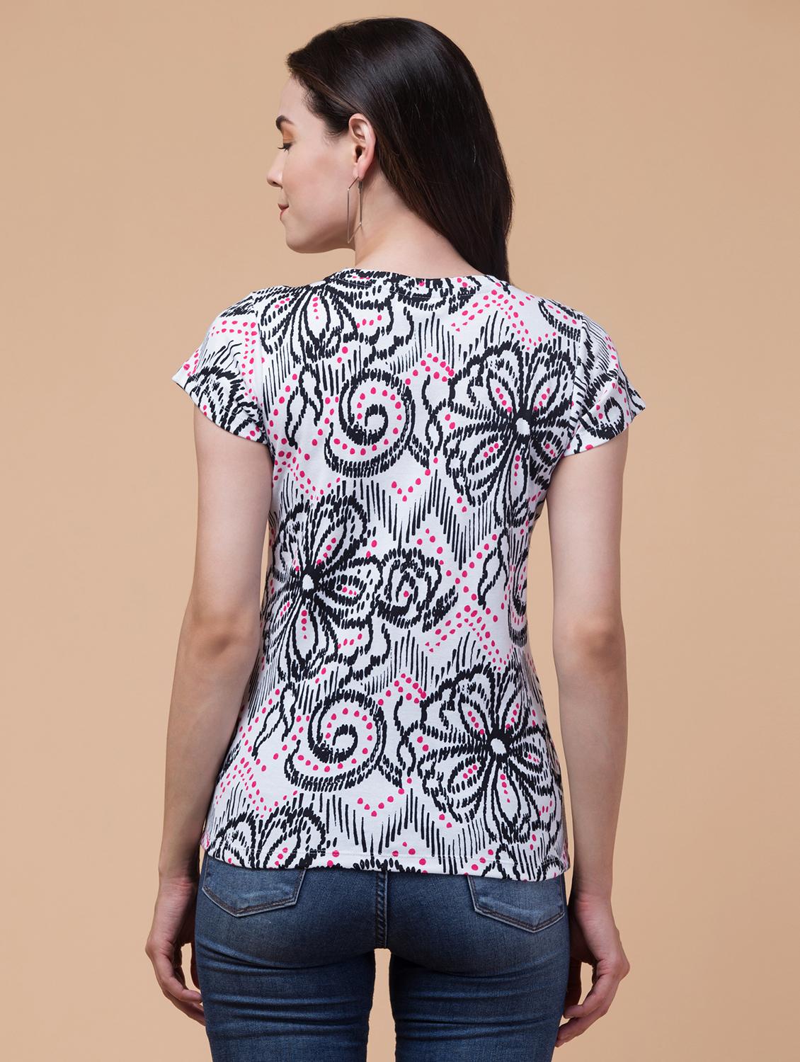 abstract printed t-shirt - 21222653 - Standard Image - 1