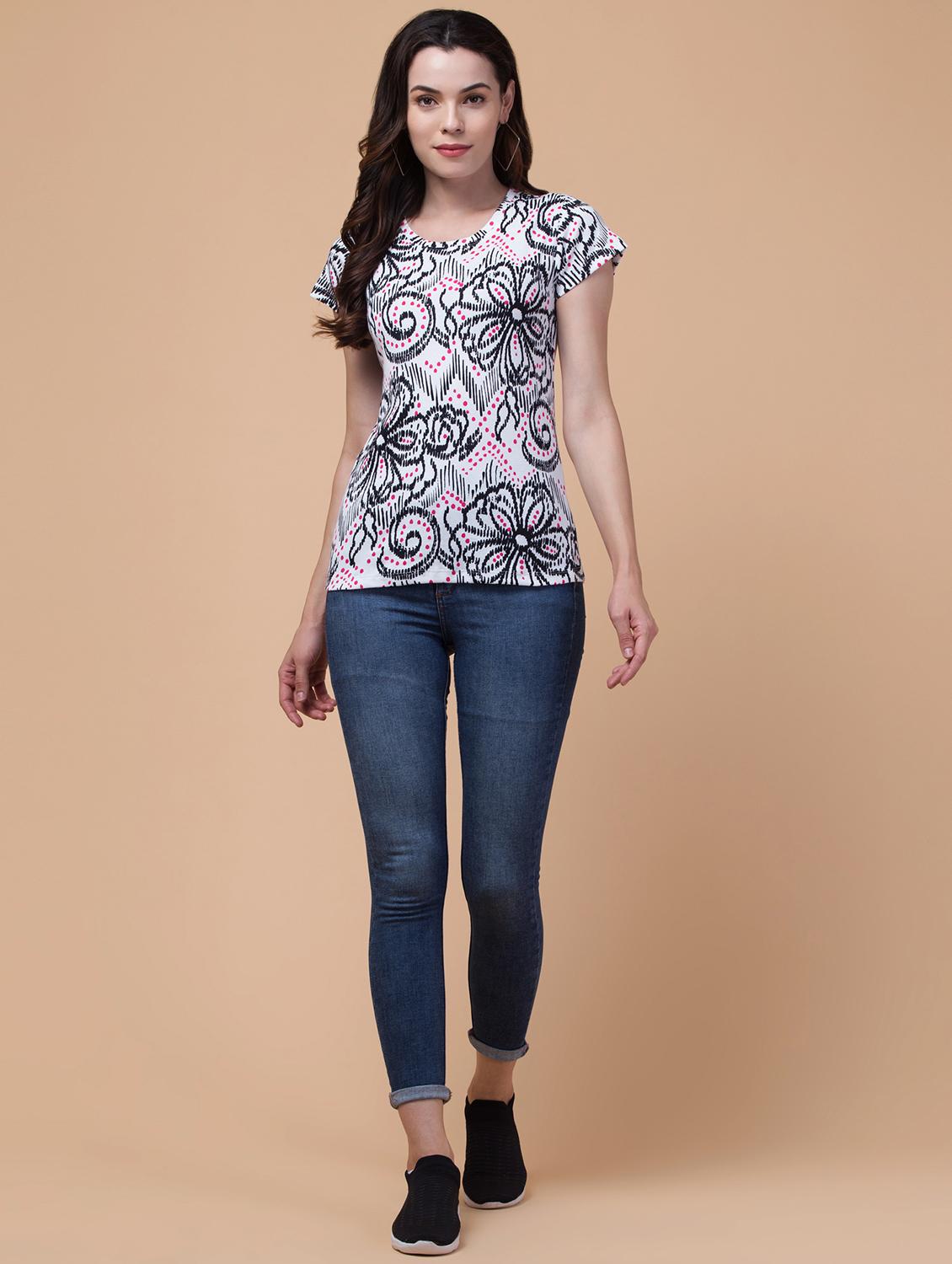 abstract printed t-shirt - 21222653 - Standard Image - 4