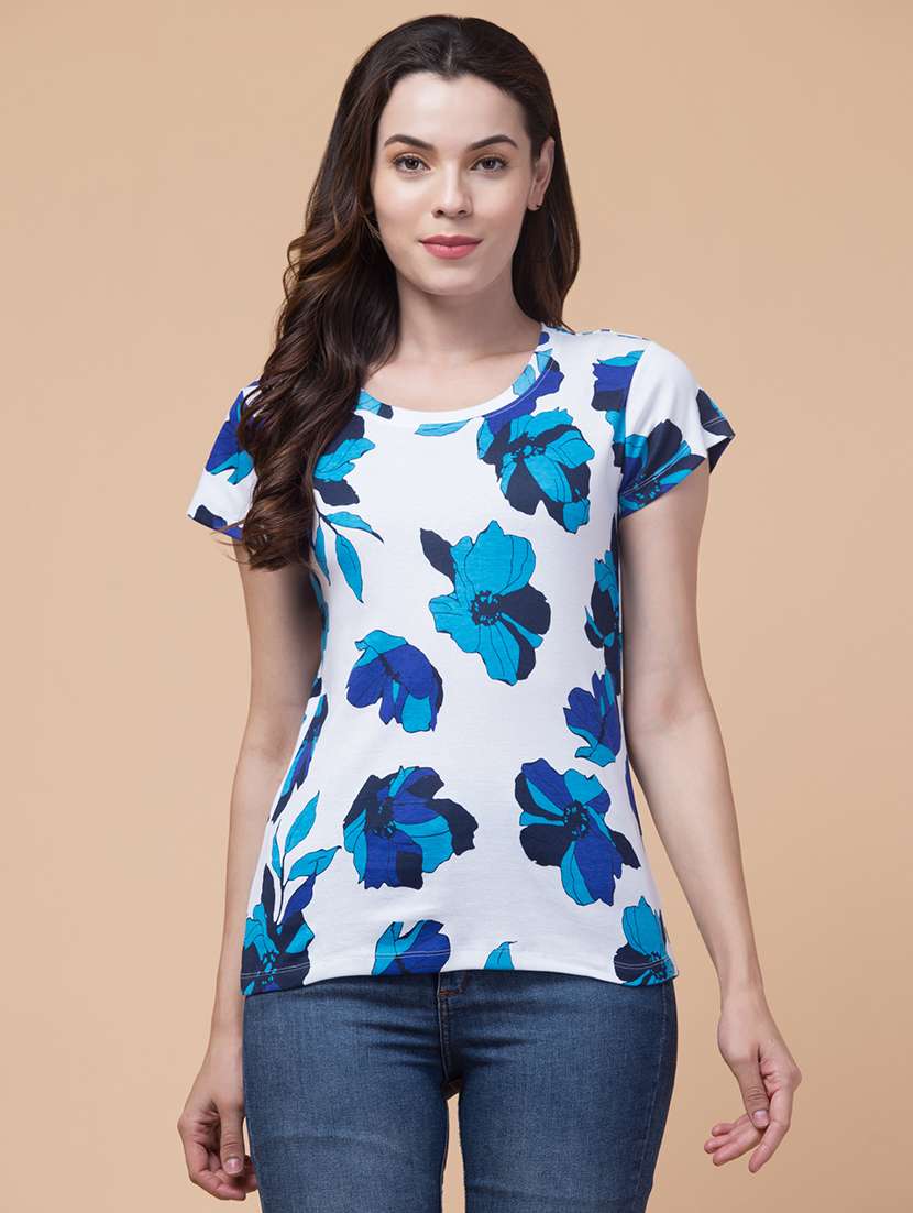 floral printed t-shirt