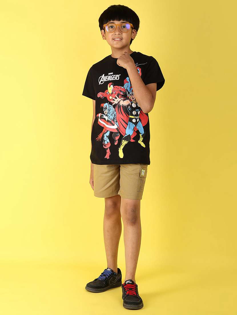 boys green cotton shorts  - 21222838 -  Standard Image - 4