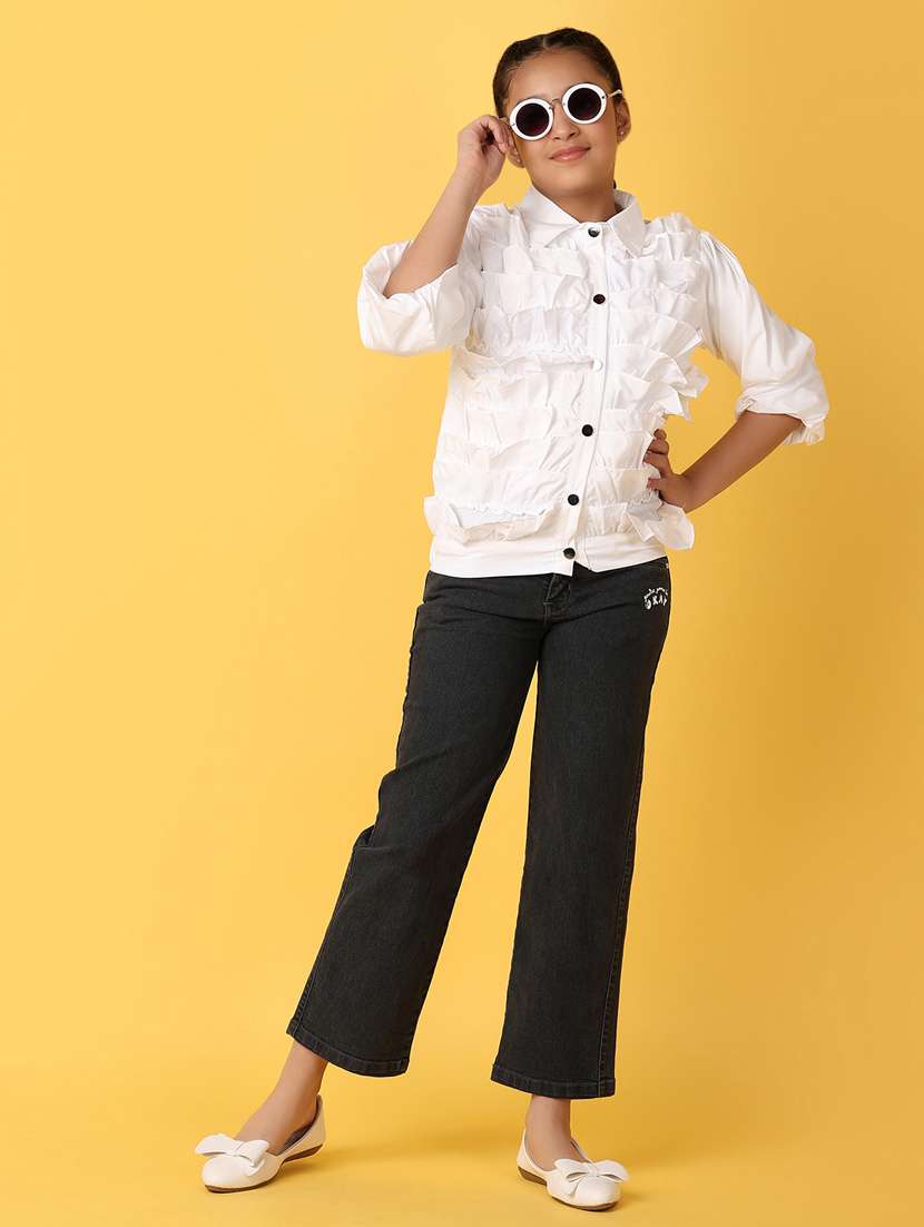 girls white cotton top - 21222854 -  Standard Image - 4