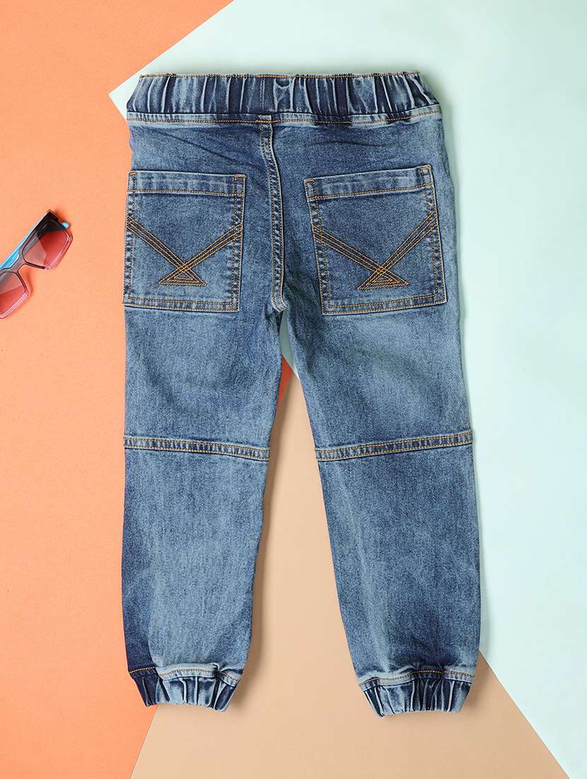 blue cotton plain jean - 21222896 -  Standard Image - 1