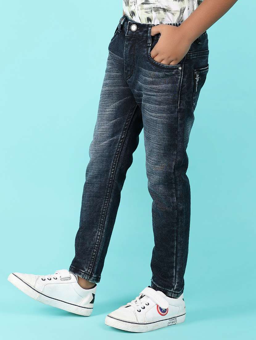 boys blue denim plain jean - 21222897 -  Standard Image - 1
