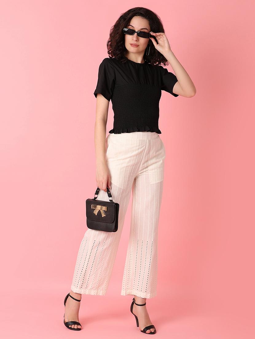 black solid regular top - 21222964 - Standard Image - 4