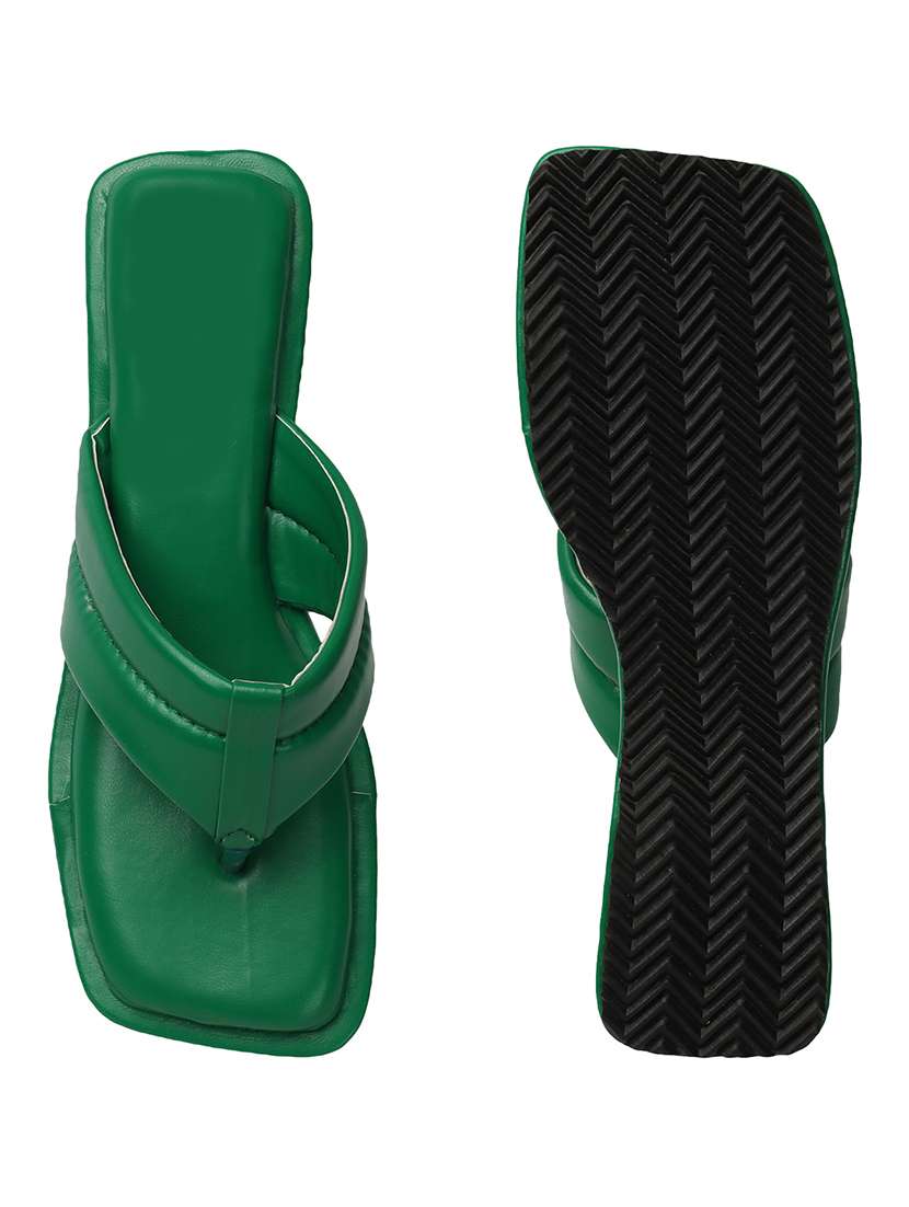 green t-strap wedge - 21223204 - Standard Image - 4