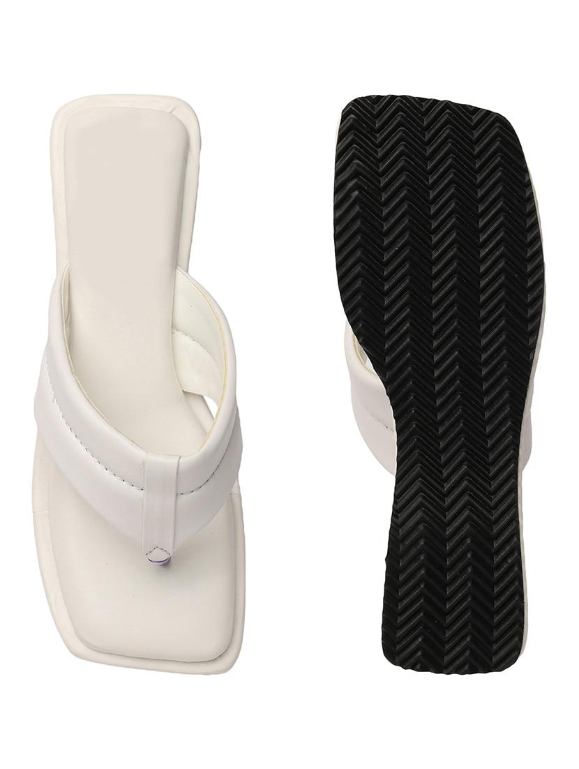 white t-strap wedge - 21223206 - Standard Image - 4