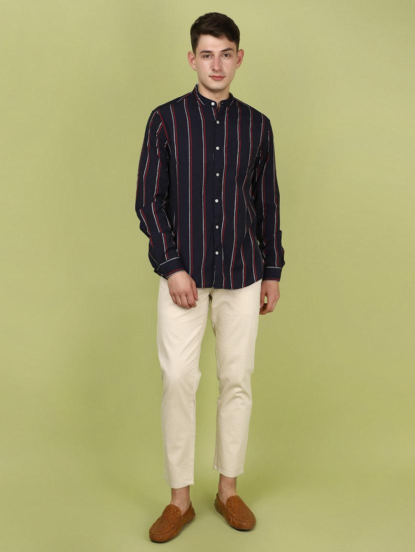 cream cotton casual chinos trouser - 21223553 - Standard Image - 4