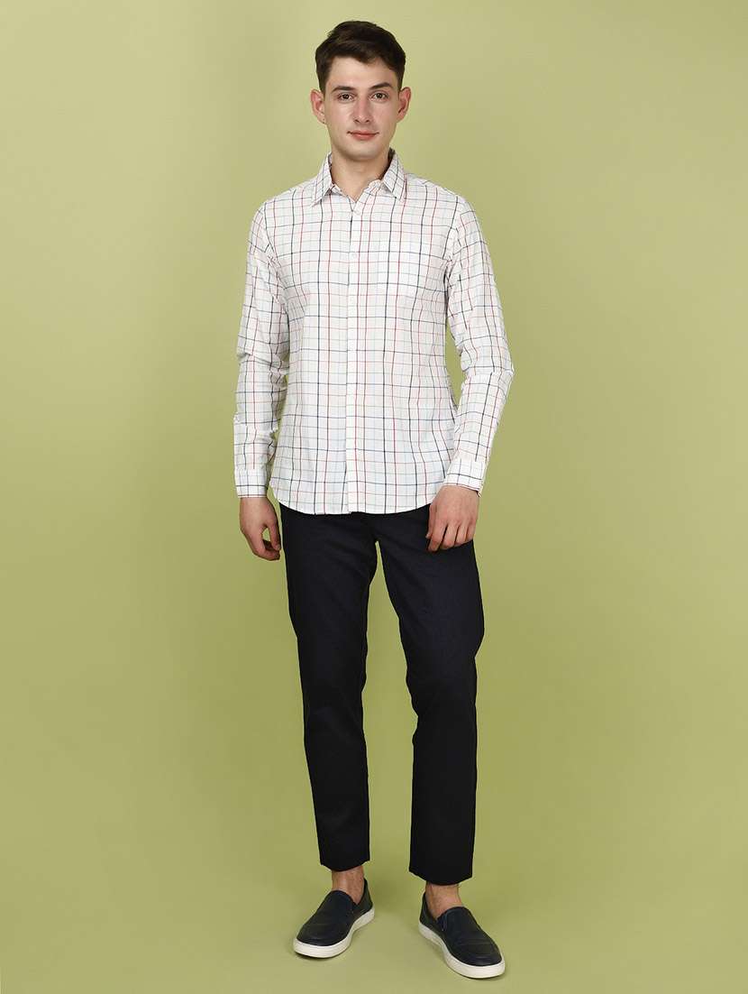 navy blue cotton casual chinos trouser - 21223554 -  Standard Image - 4