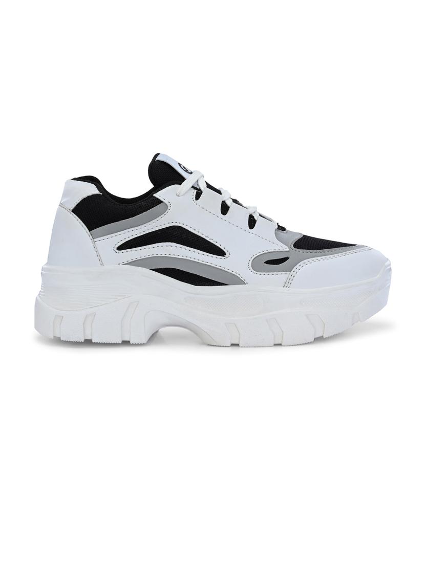 multi colored synthetic laceup casual shoes - 21223644 -  Standard Image - 1