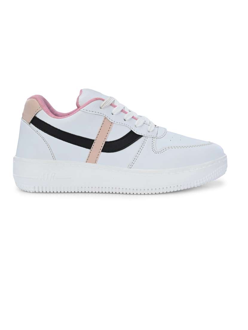 multi colored synthetic laceup casual shoes - 21223647 -  Standard Image - 1