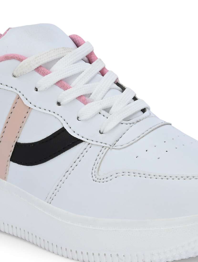 multi colored synthetic laceup casual shoes - 21223647 -  Standard Image - 4