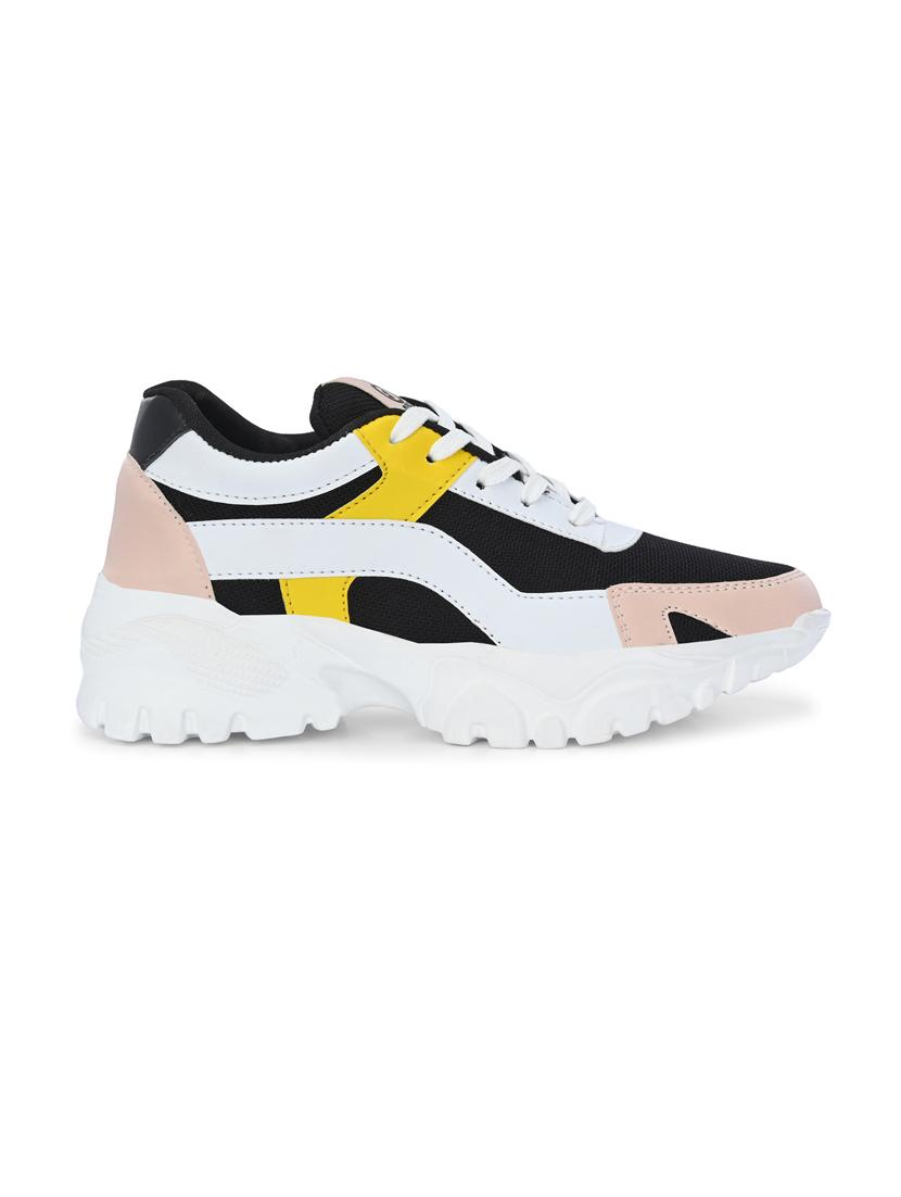 multi colored synthetic laceup casual shoes - 21223652 -  Standard Image - 1