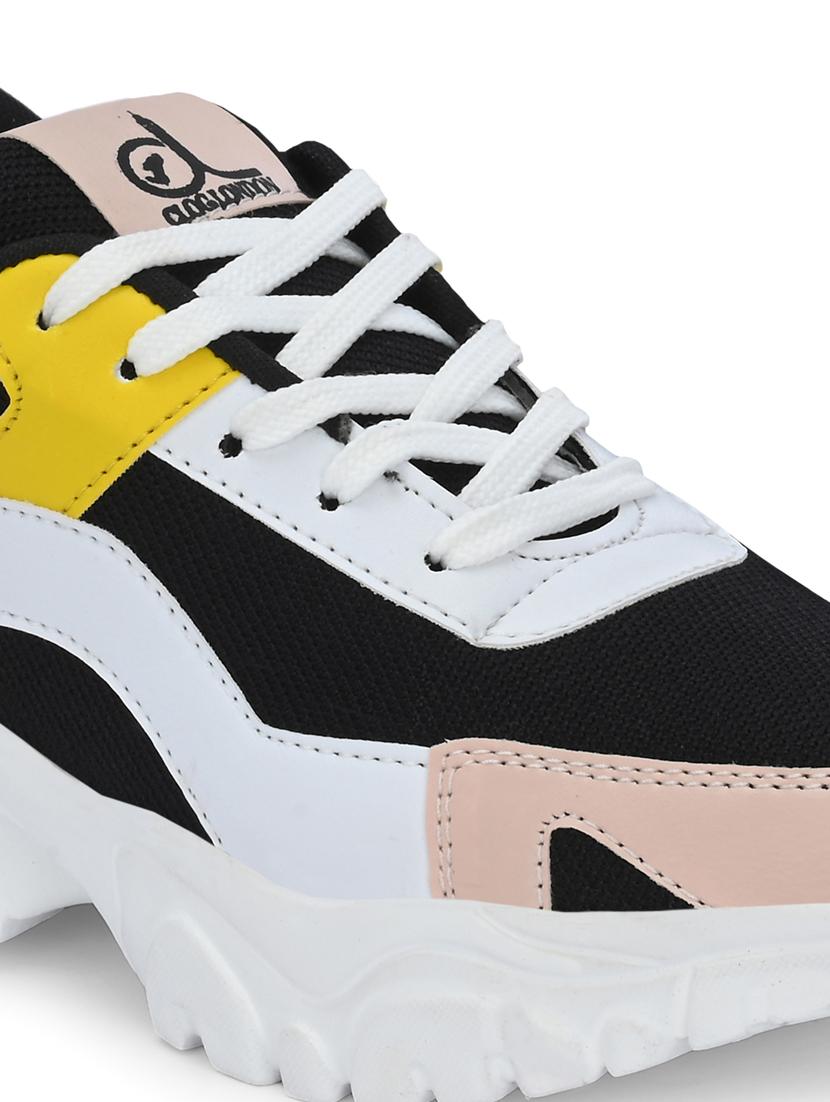 multi colored synthetic laceup casual shoes - 21223652 - Standard Image - 4