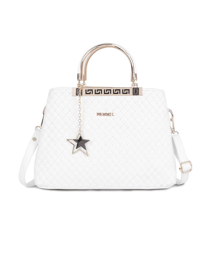 white leatherette (pu) handbag - 21223657 -  Zoom Image - 0