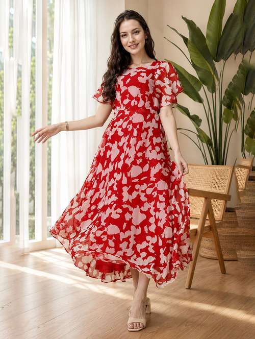 ladies dress long frock Women's Maxi A-line Swing Plaid Tiered Cotton Dress, Casual Lantern Sleeve Modest Comfy Elegant Flowy Long Dresses Black at Amazon Women's Clothing store Girls Dresses Buy ladies long frock dress