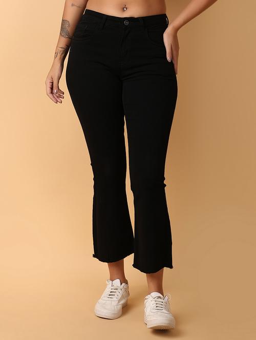 women black denim jeans - 21224447 - Standard Image - 0